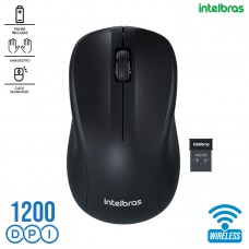 Mouse sem Fio 1200Dpi MSI50 Intelbras - Preto